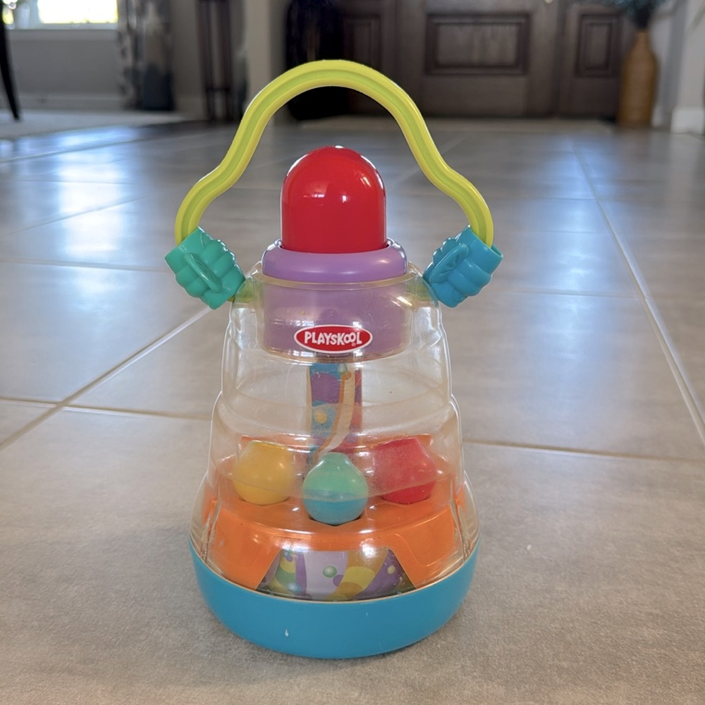 Vintage Playskool Busy Basics Tumble Top Infant & Toddler Activity Toy from 1999